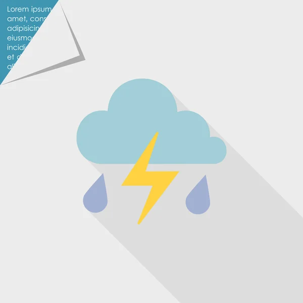 Thunderstorm icon — Stock Vector