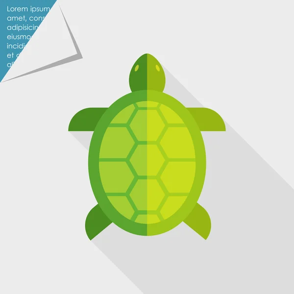 Icono de tortuga — Vector de stock