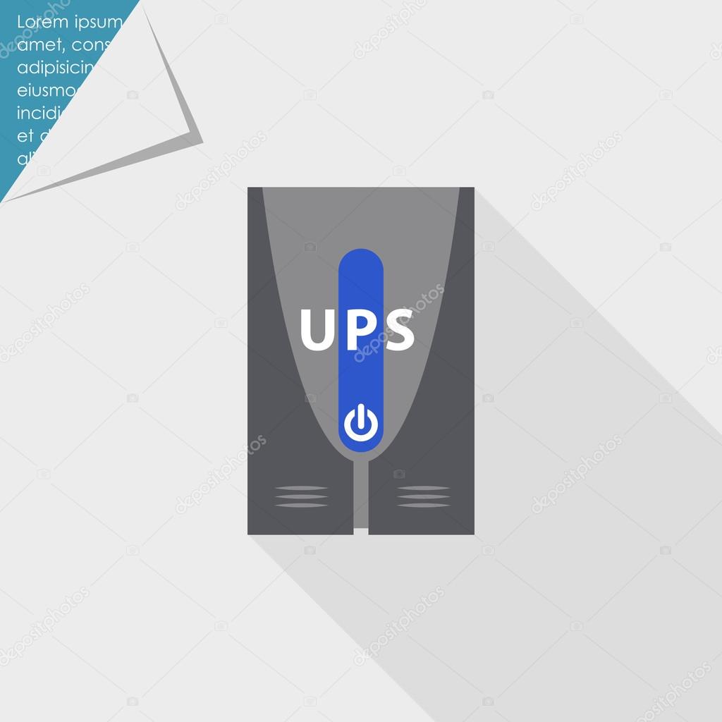 Icon of uninterruptible power supply