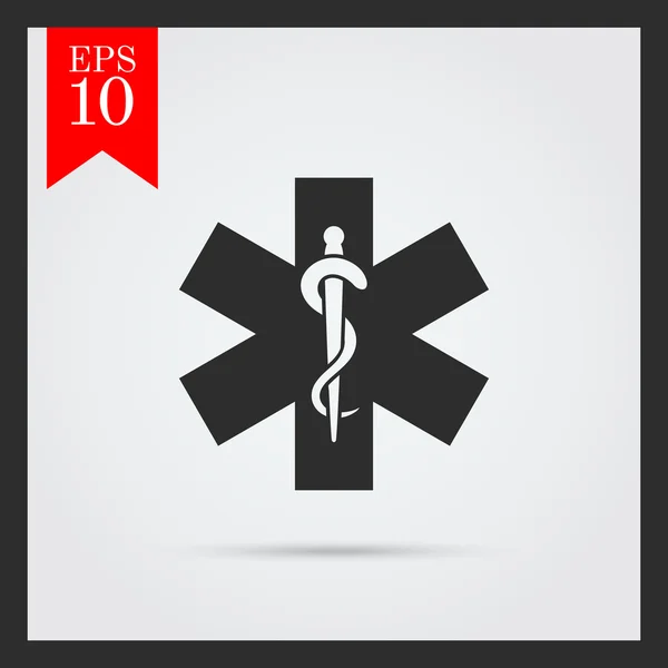 Simbolo di emergenza medica icone — Vettoriale Stock