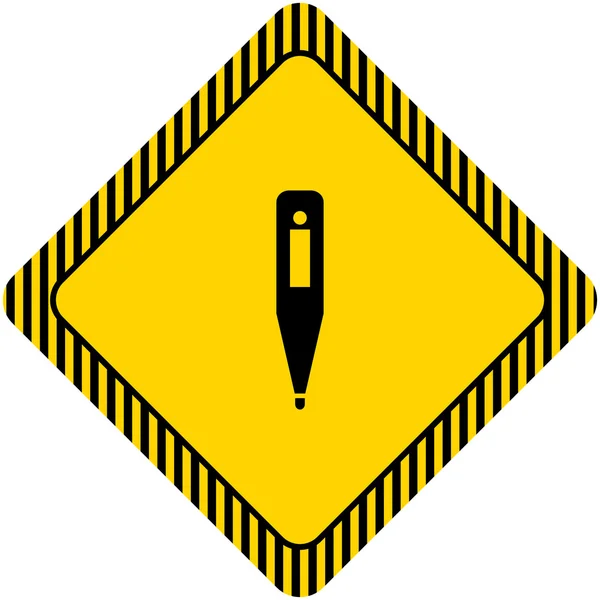 Elektronische thermometer pictogrammen — Stockvector