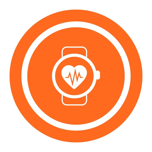 Heart Rate Monitor Watch — Stockvector