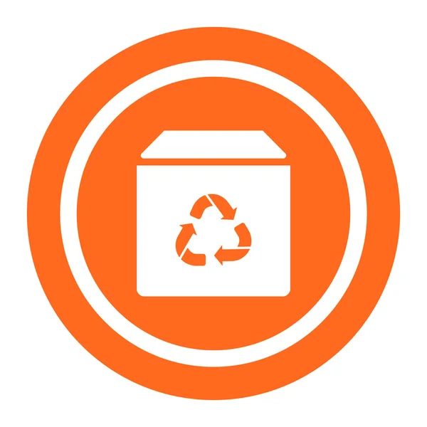 Recycling box icon — Stock Vector