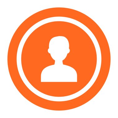 Baş siluet simgeler mans