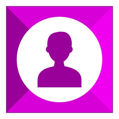 Baş siluet simgeler mans