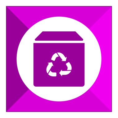 Geri dönüşüm kutusu simgesi
