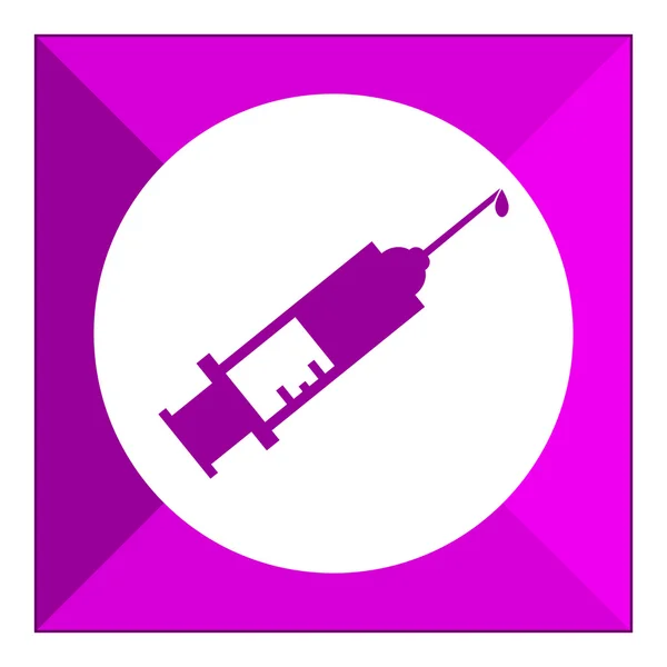 Syringe met drop iconen — Stockvector