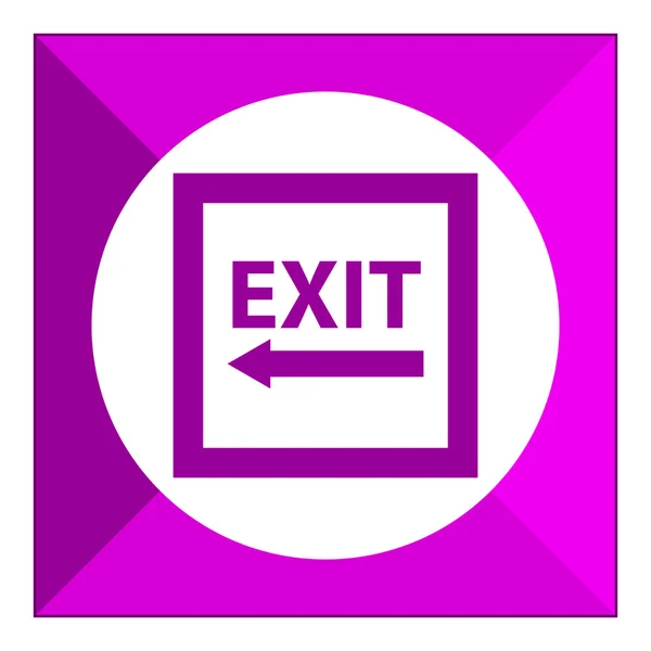 Exit to the left sign — Stock Vector