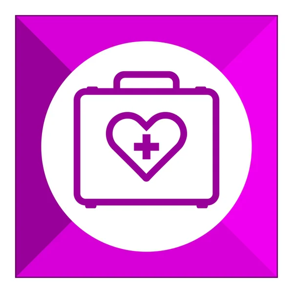 Icone del profilo del kit medico — Vettoriale Stock