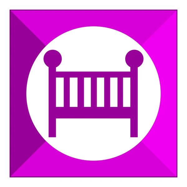 Baby bed — Stock Vector