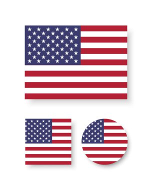 Flag of the United States of America clipart