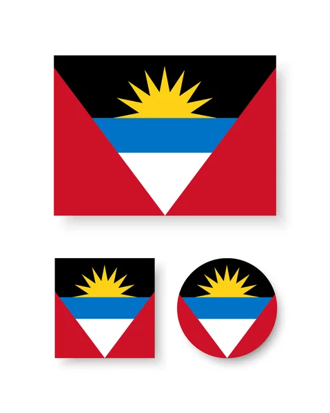 Antigua and Barbuda flag — Stock Vector