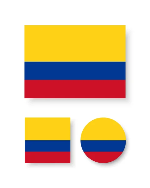 Bandera de Colombia — Archivo Imágenes Vectoriales