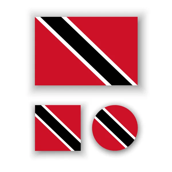 Trinidad ve tobago bayrağı — Stok Vektör