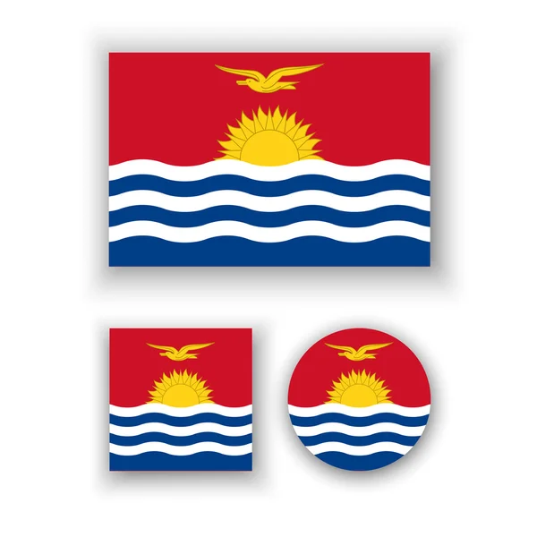 Kiribatis flagga — Stock vektor