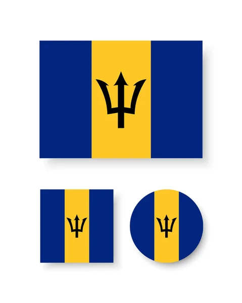 Bandeira de Barbados — Vetor de Stock