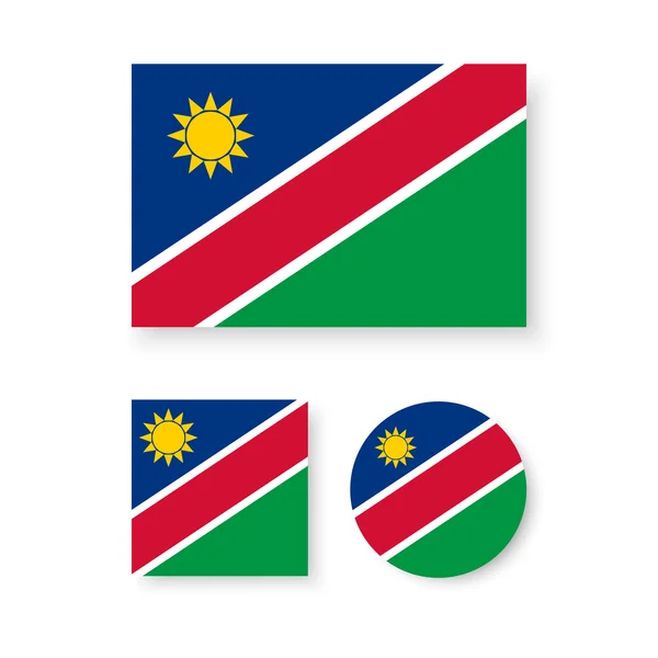 Namibia-Flagge — Stockvektor