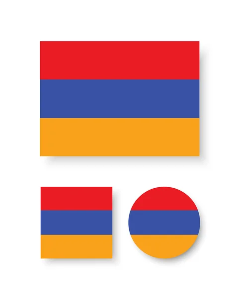 Bandera de Armenia — Vector de stock