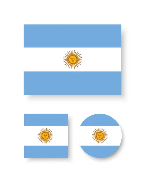 Drapeau Argentine — Image vectorielle