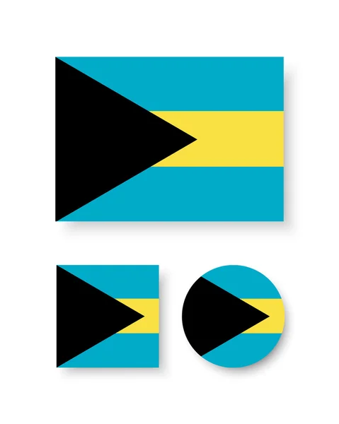 Bandera de las Bahamas — Vector de stock