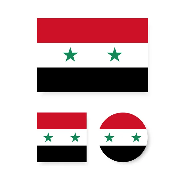 Vlag van Syrië — Stockvector