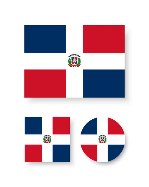 Bandeira da República Dominicana —  Vetores de Stock