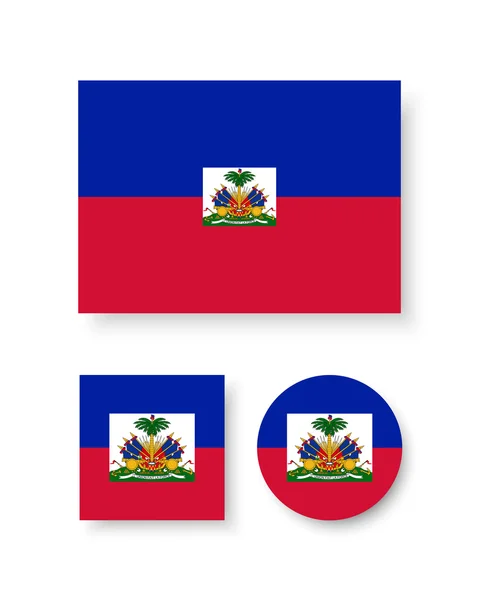 Haitianische Flagge — Stockvektor