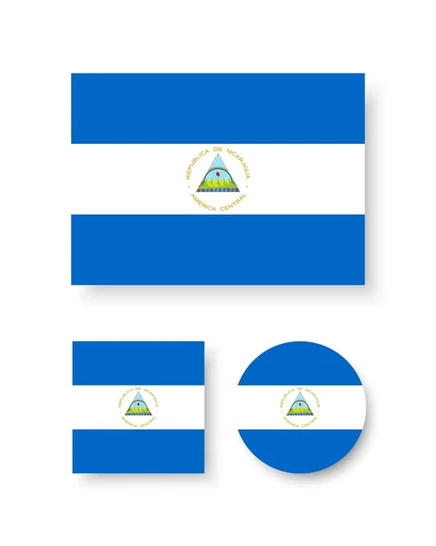 Bandera de Nicaragua — Archivo Imágenes Vectoriales