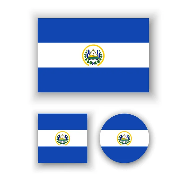 Bandera de El Salvador — Archivo Imágenes Vectoriales