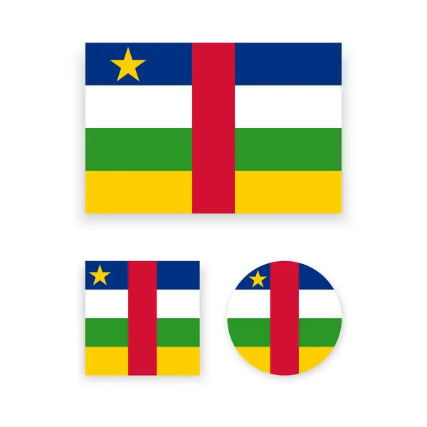 Bandera de la República Centroafricana — Archivo Imágenes Vectoriales