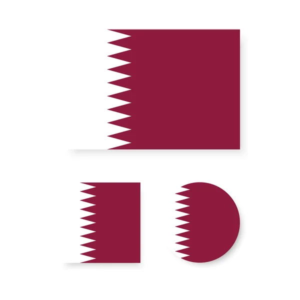 Qatar flag — Stock Vector