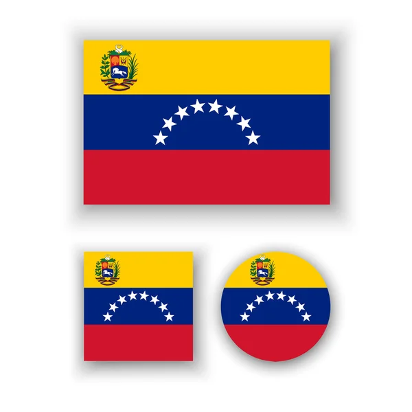Bandiera Venezuela — Vettoriale Stock