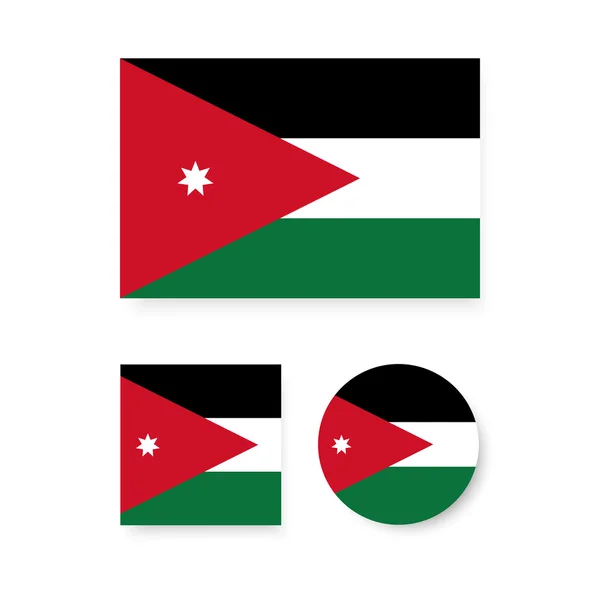 Jordania Bandera — Archivo Imágenes Vectoriales