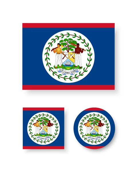 Bandeira do Belize —  Vetores de Stock