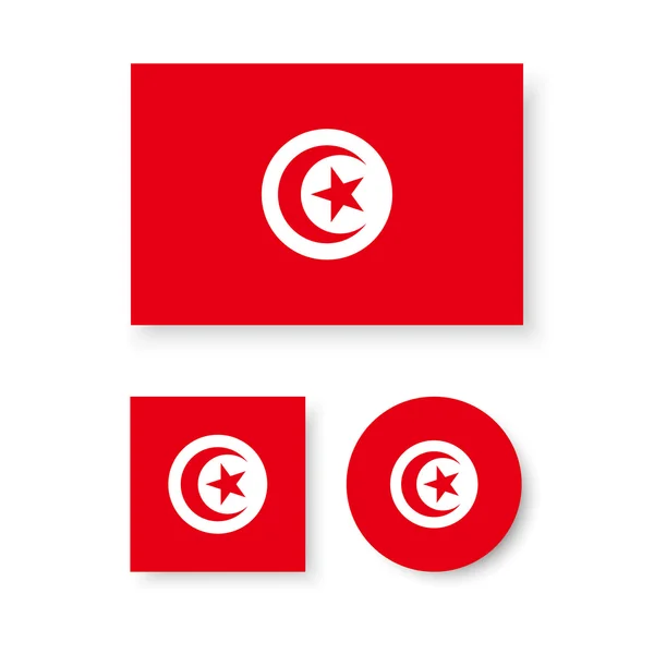 Tunisia flag — Stock Vector