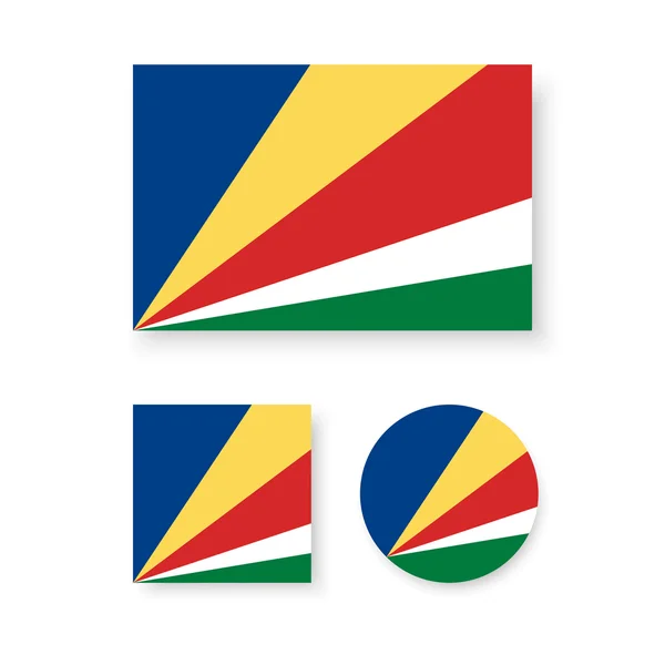 Bandiera Seychelles — Vettoriale Stock