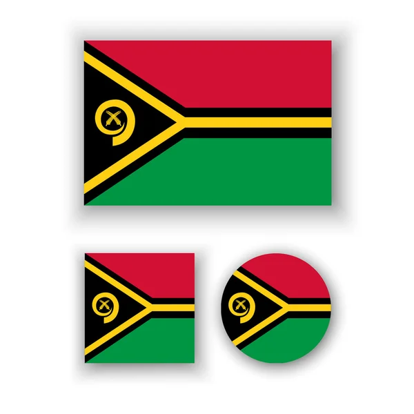Vlag van Vanuatu — Stockvector