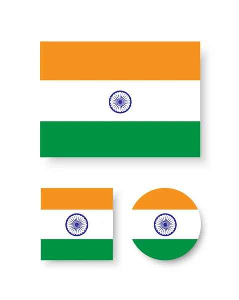 Bandiera India Illustrazione Stock