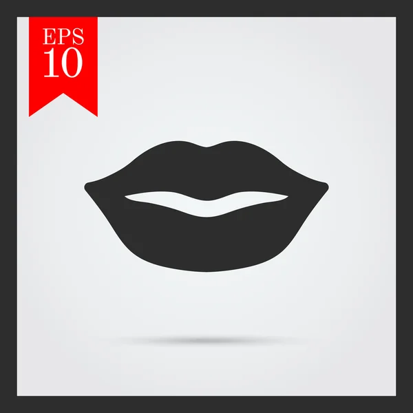 Lips icon — Stock Vector