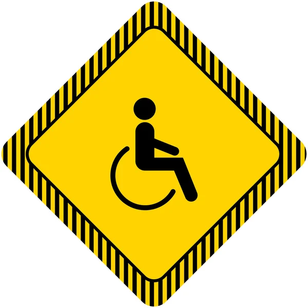 Disabled person icon — Stock Vector
