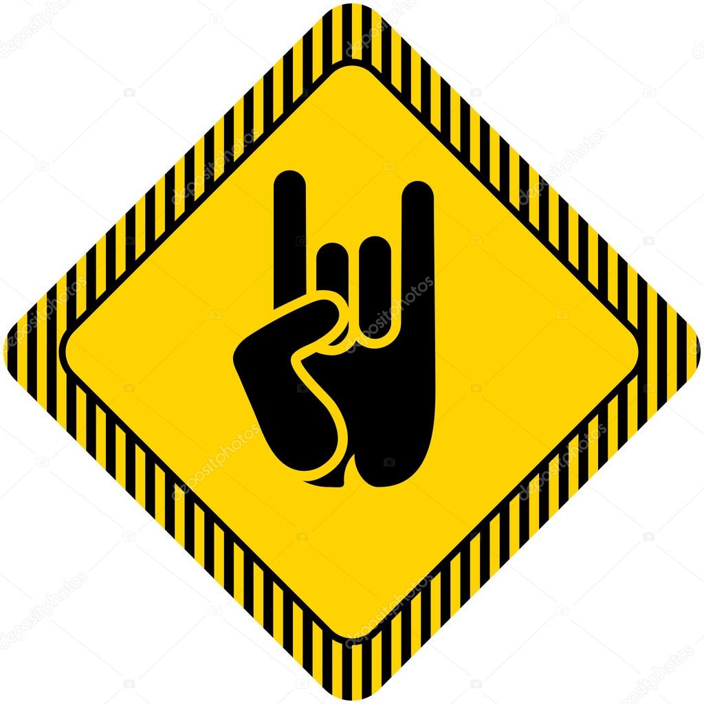 Rock and roll hand sign