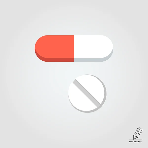 Capsule and pill — Stock Vector