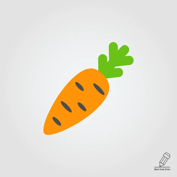 Ícone de cenoura — Vetor de Stock
