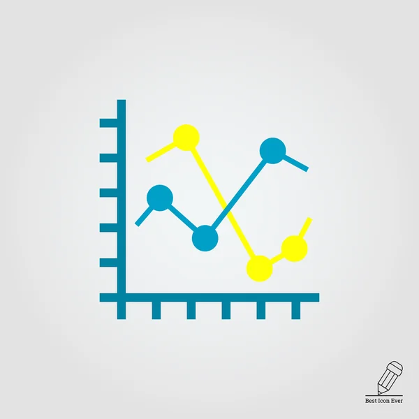 กราฟบรรทัด — ภาพเวกเตอร์สต็อก
