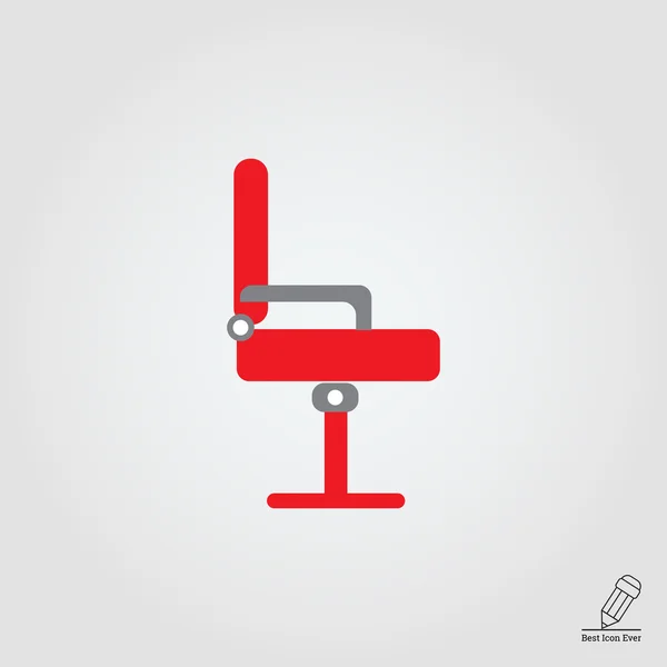 Cadeira de escritório vermelho —  Vetores de Stock