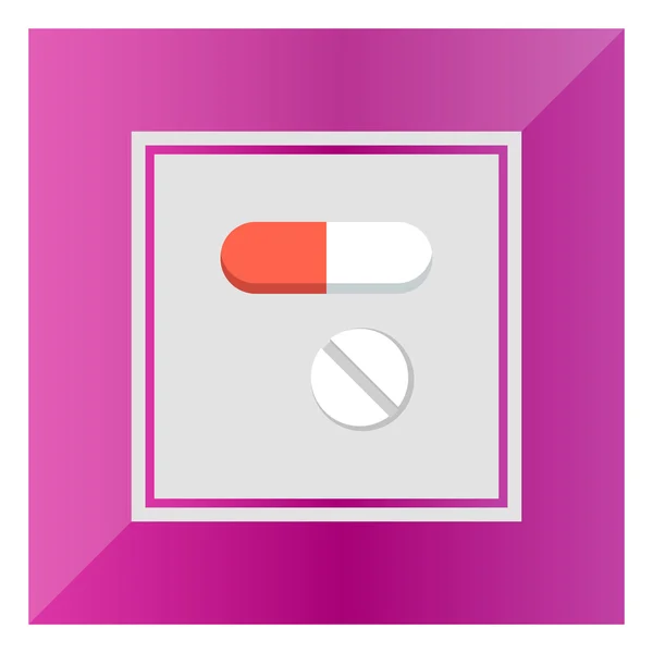 Cápsula y pastilla — Vector de stock