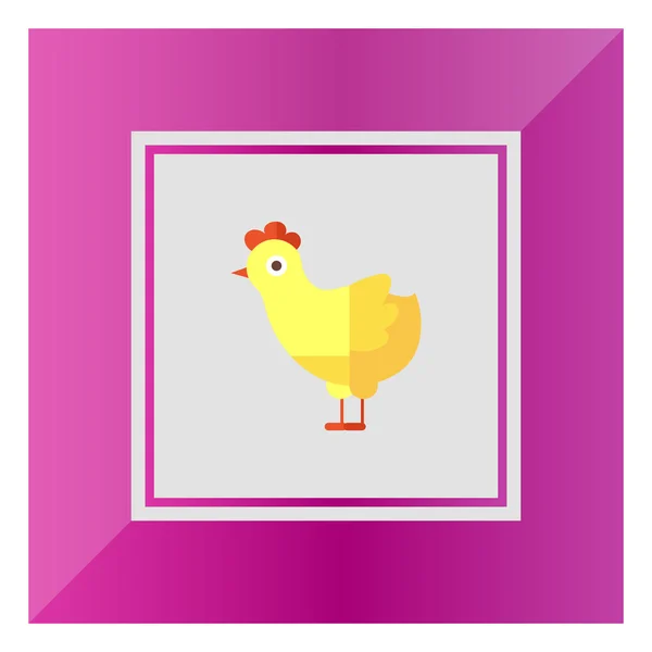 Icono de pollo — Vector de stock