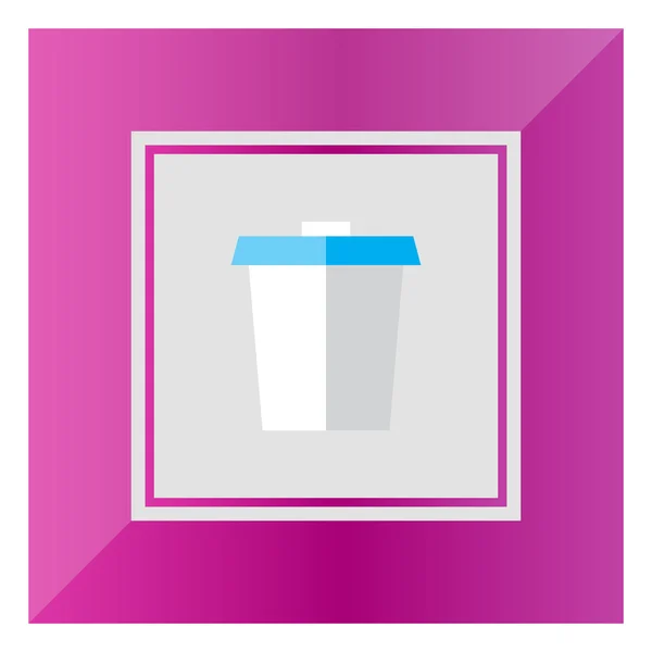 Disposable cup — Stock Vector