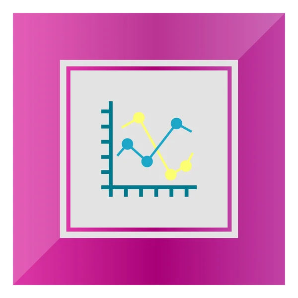 Grafici di linea — Vettoriale Stock