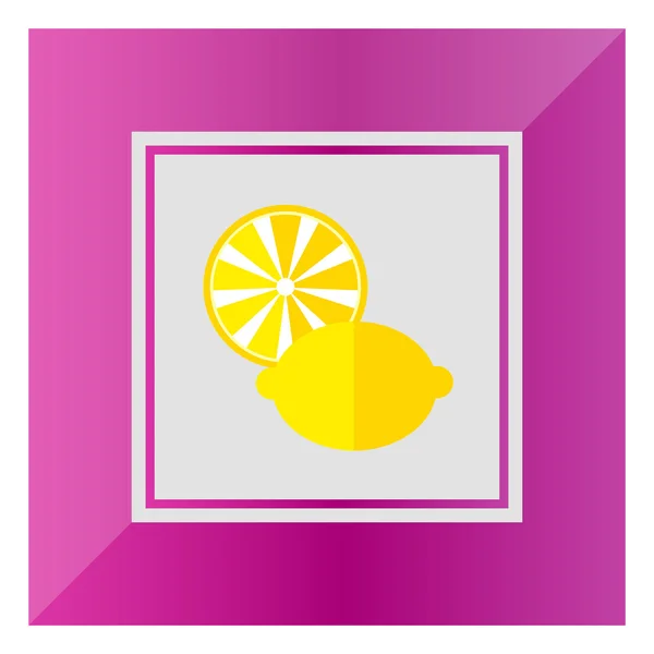 Ícone de limão — Vetor de Stock